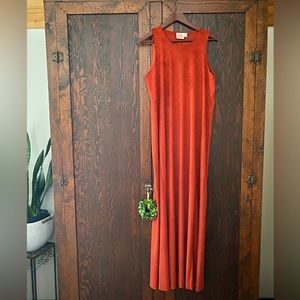 Cowgirl Justice maxi dress in burnt Sienna